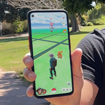 Screenshot from a Pokémon GO UGC ad produced by Airtraffic